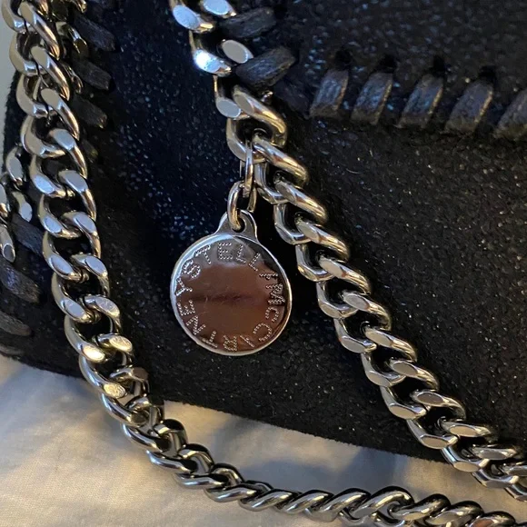 Stella McCartney Mini Falabella Black Crossbody Bag - Picture 12 of 14